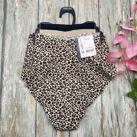 Women's No Show Thong Panties Underwear 2, 3-Packs Size XXXL - Picture 2 of 6